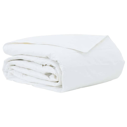 vidaXL Καλοκαιρινό Παπλωματοθήκη Λευκό 240 x 260 εκ. Φτερό