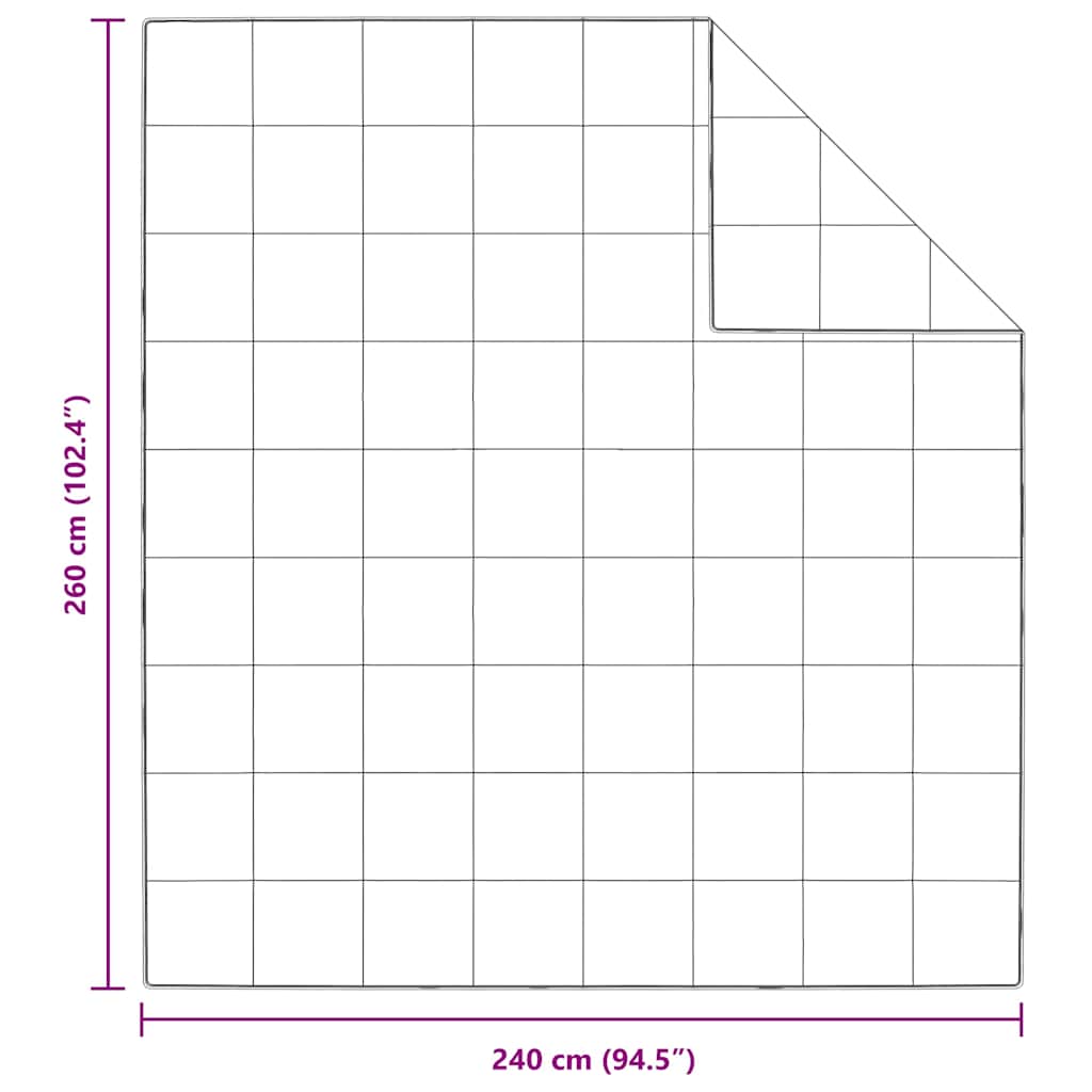 vidaXL Πάπλωμα Λευκό 240 x 260 εκ. Φτερό
