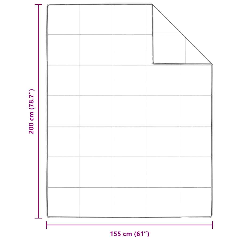 vidaXL Χειμερινό Παπλωματοθήκη Λευκό 155 x 200 εκ. Φτερό