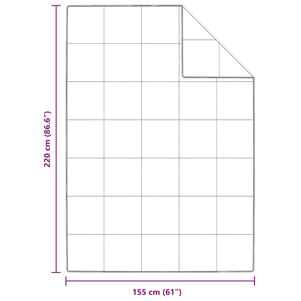 vidaXL Χειμερινό Παπλωματοθήκη Λευκό 155 x 220 cm Φτερό
