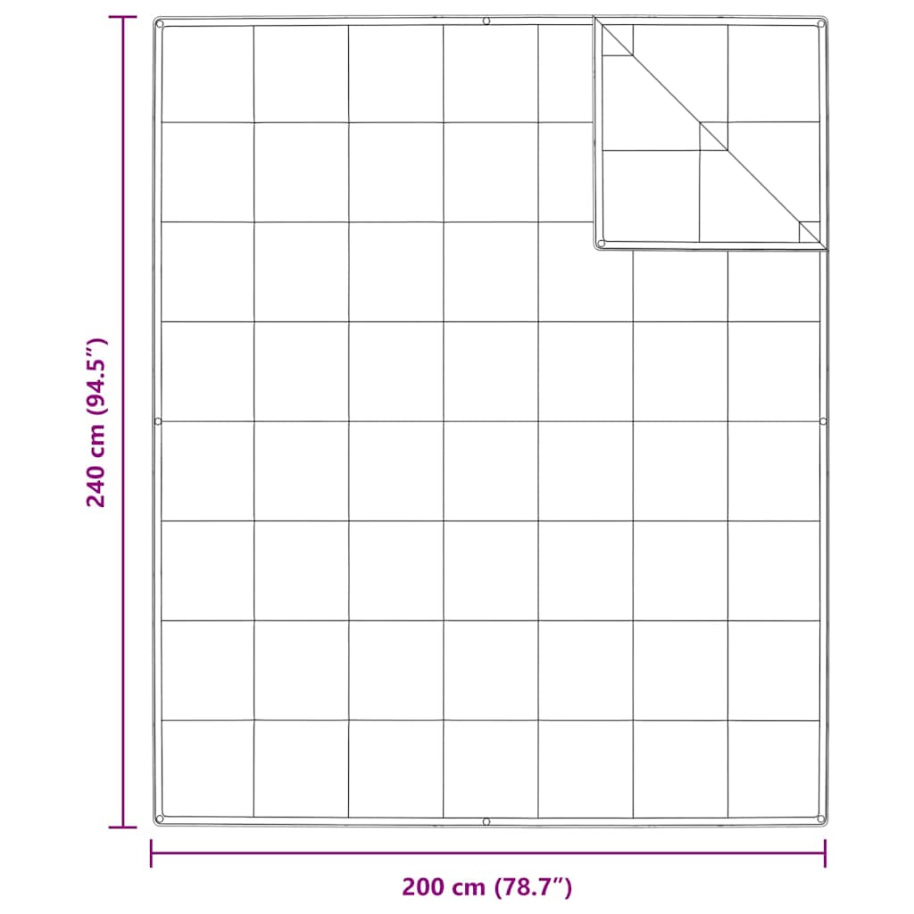 vidaXL Κουβέρτα 2 σε 1 Λευκό 240 x 200 cm Φτερό