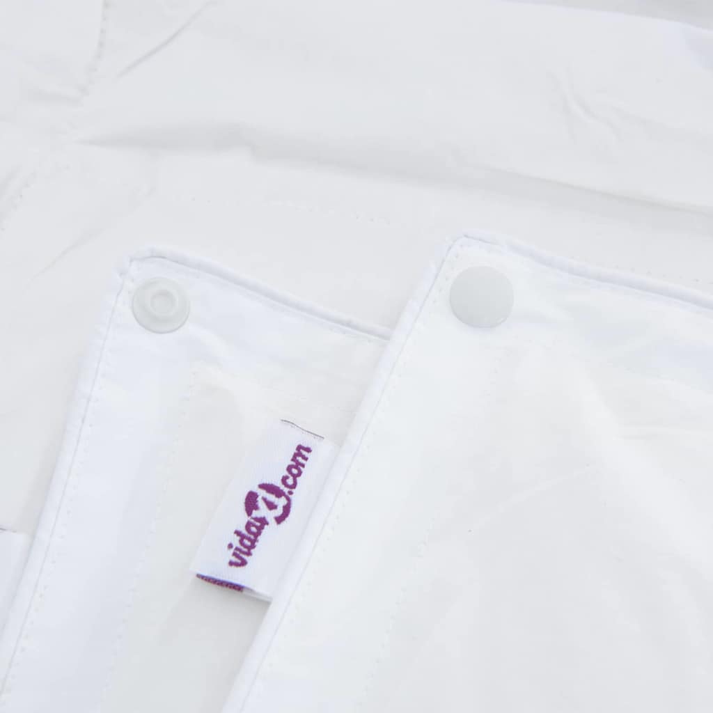 vidaXL Κουβέρτα 2 σε 1 Λευκό 200 x 220 cm Φτερό