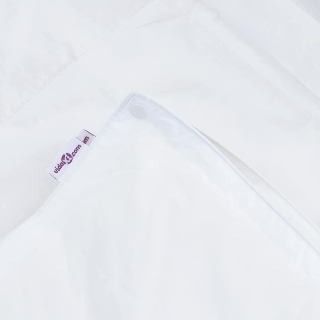 vidaXL Κουβέρτα 2 σε 1 Λευκό 200 x 220 cm Φτερό