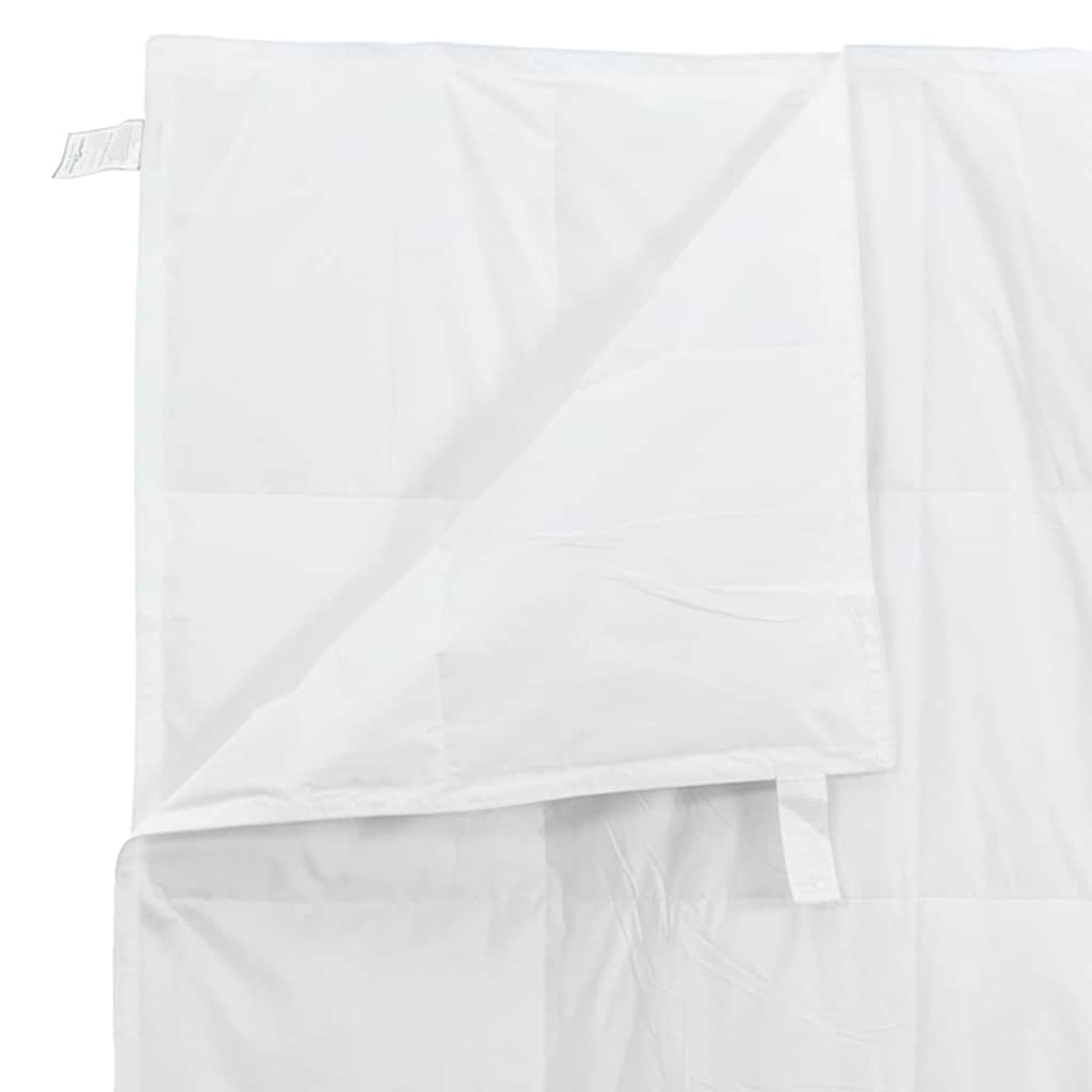 vidaXL Κουβέρτες & Πάπλωμα Λευκό 240 x 220 εκ. Πούπουλο