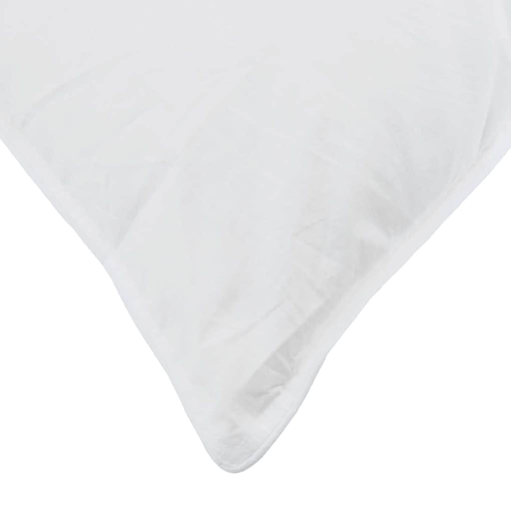 vidaXL Μαξιλάρι με μαξιλάρι Λευκό 40 x 80 cm Φτερό