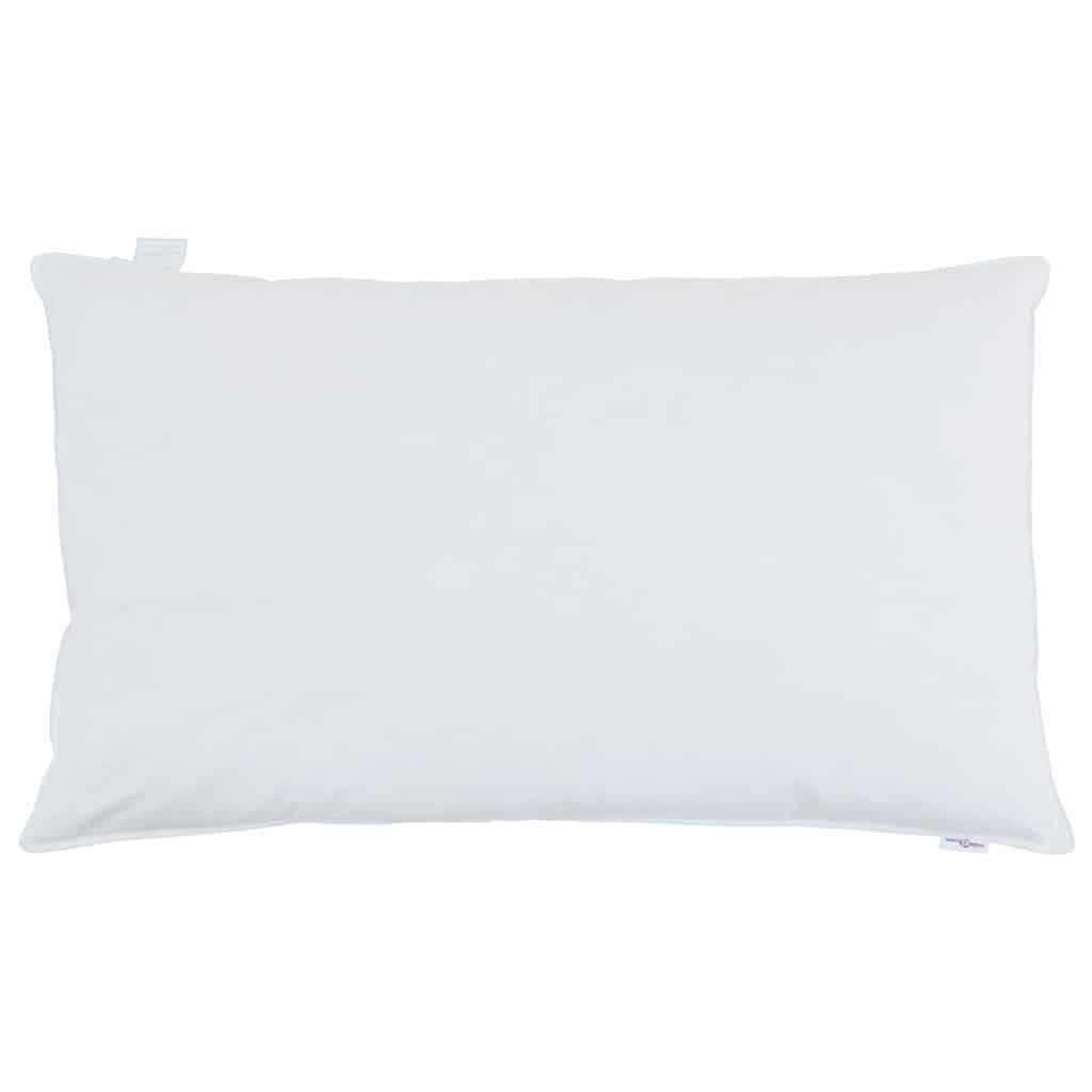 vidaXL Μαξιλάρι με μαξιλάρι Λευκό 40 x 80 cm Φτερό