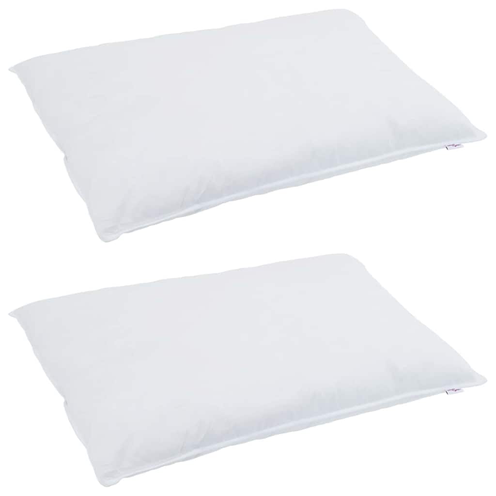 vidaXL Μαξιλάρι 2 τμχ. 40 x 80 cm Φτερό Λευκό