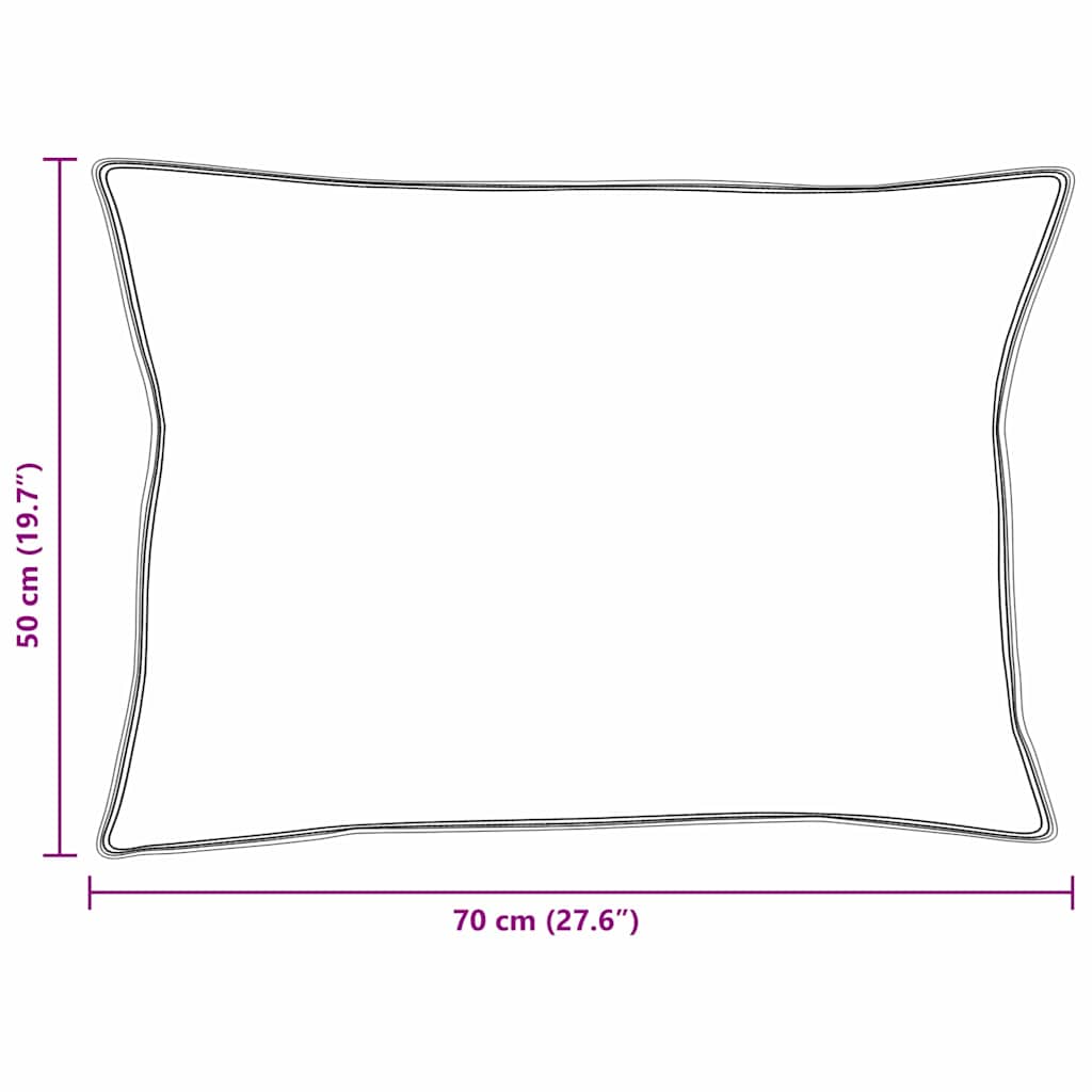 vidaXL Μαξιλάρι 2 τμχ. 50 x 70 cm Φτερό Λευκό