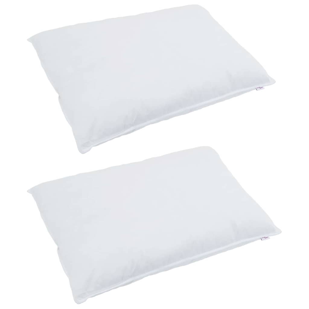 vidaXL Μαξιλάρι 2 τμχ. 70 x 90 cm Φτερό Λευκό