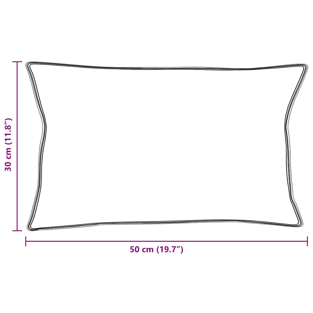 vidaXL Μαξιλάρια 2 pcs Λευκό 130gsm 100% βαμβάκι