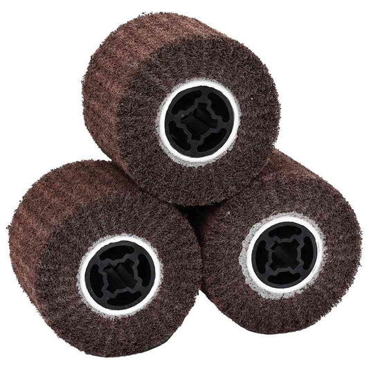 vidaXL Λειαντικοί Ρολοί 3 pcs Καφέ 12 x 12 x 10 εκ. Συνθετικές ίνες