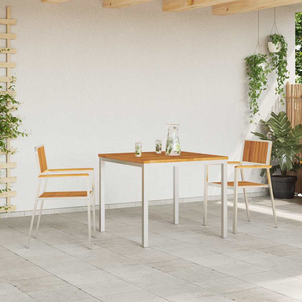 vidaXL Καρέκλα Κήπου 2 pcs Καφέ 56 x 54,5 x 87 εκ. Στερεό Ξύλο Ακακίας