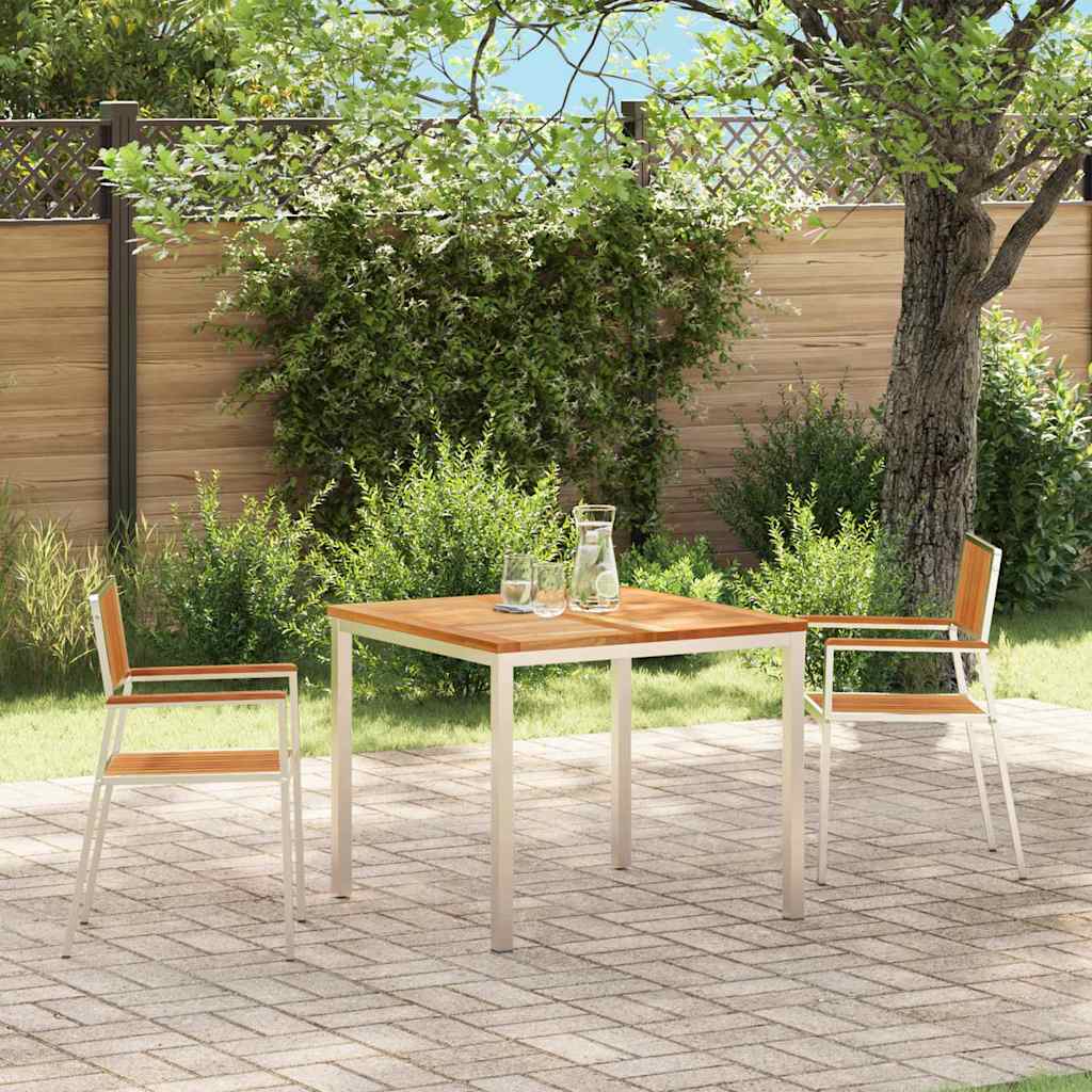 vidaXL Καρέκλα Κήπου 2 pcs Καφέ 56 x 54,5 x 87 εκ. Στερεό Ξύλο Τίκ