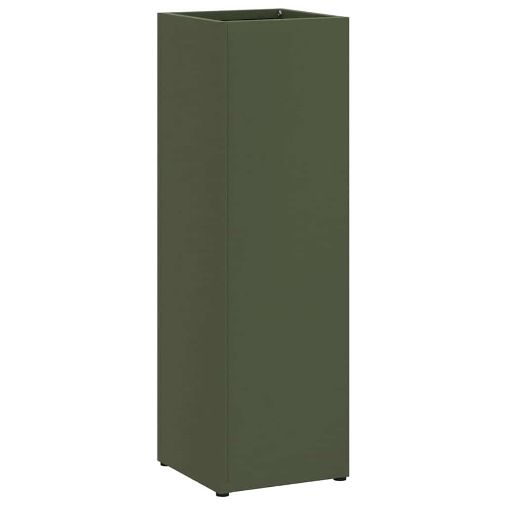 vidaXL Βάση ομπρέλας βροχής Ελιά 15,5 x 15,5 x 49 εκ Ατσάλι