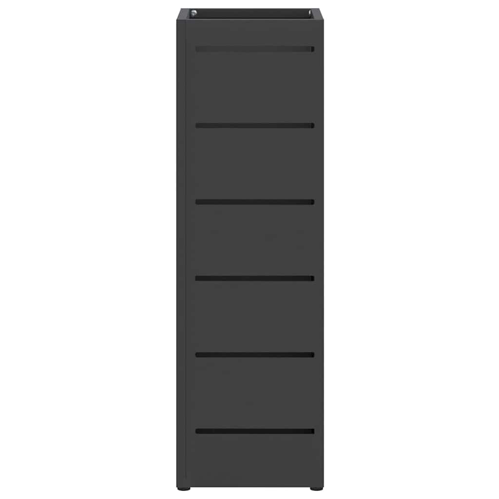vidaXL Βάση ομπρέλας βροχής Μαύρο 15,5 x 15,5 x 49 εκ Ατσάλι
