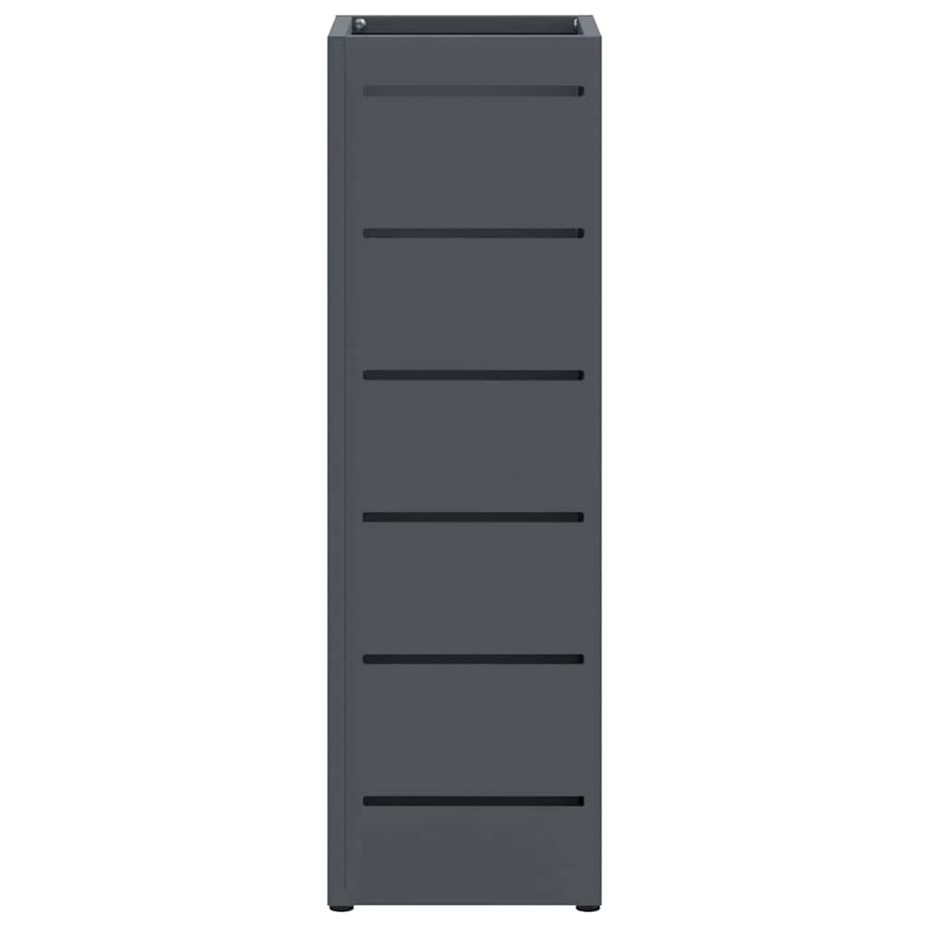 vidaXL Βάση ομπρέλας βροχής Ανθρακί 15,5 x 15,5 x 49 εκ Ατσάλι