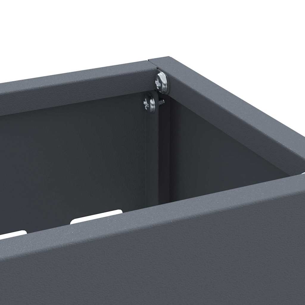 vidaXL Βάση ομπρέλας βροχής Ανθρακί 28 x 12 x 41 εκ Ατσάλι