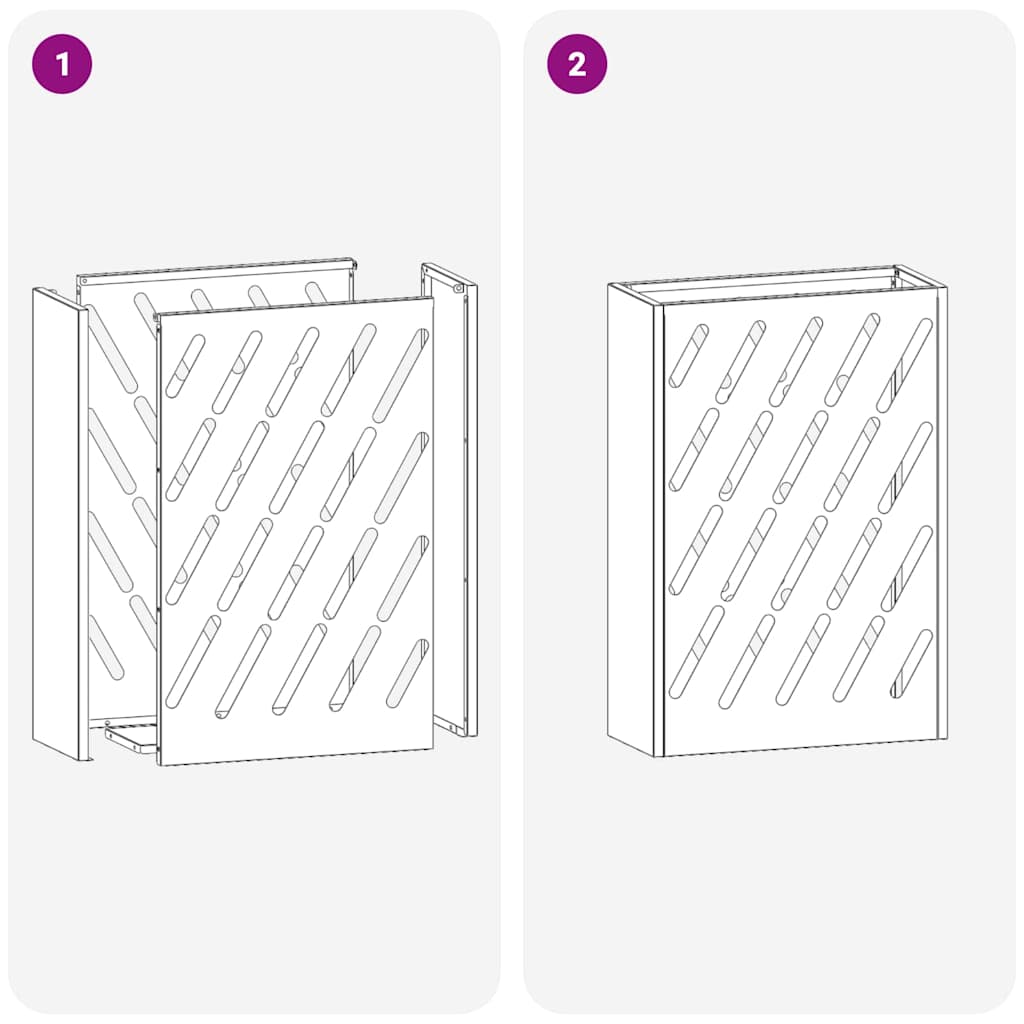 vidaXL Βάση ομπρέλας βροχής Μαύρο 28 x 12 x 41 εκ Ατσάλι