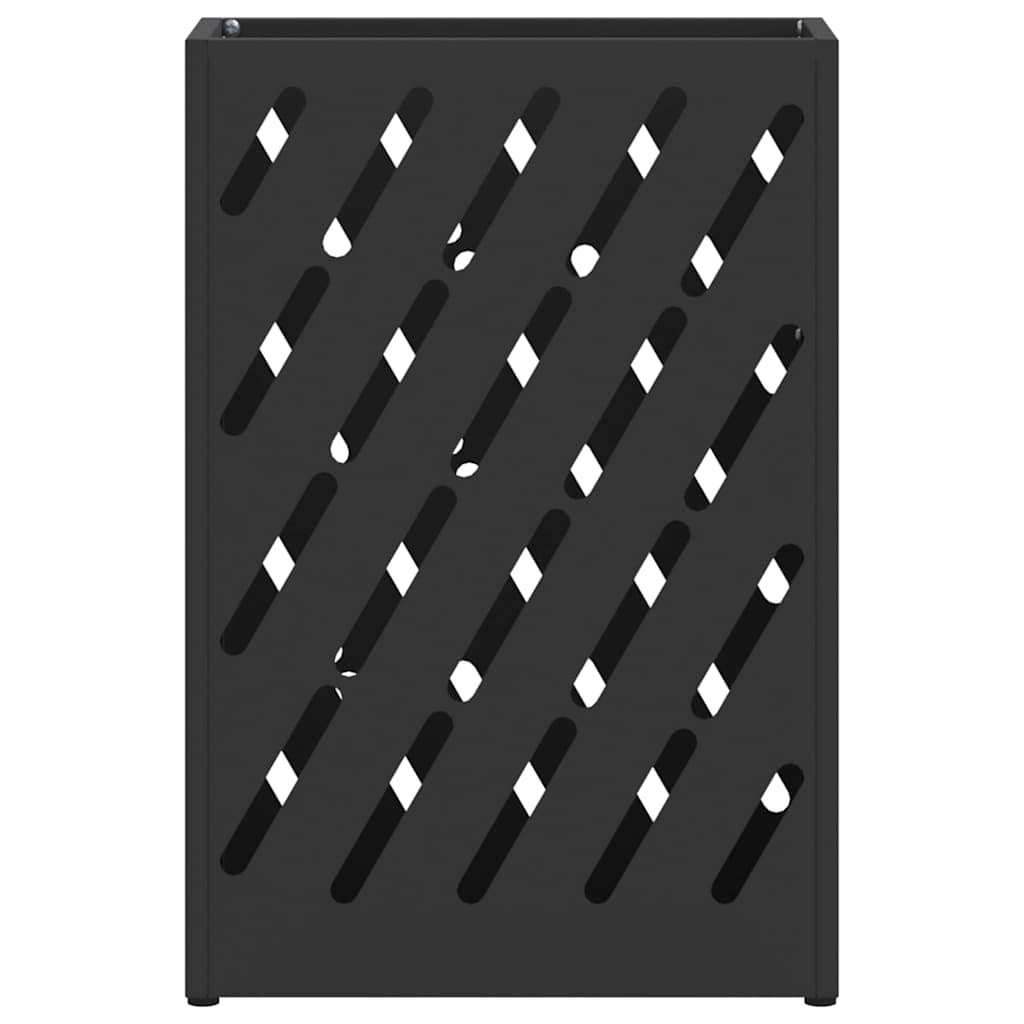 vidaXL Βάση ομπρέλας βροχής Μαύρο 28 x 12 x 41 εκ Ατσάλι