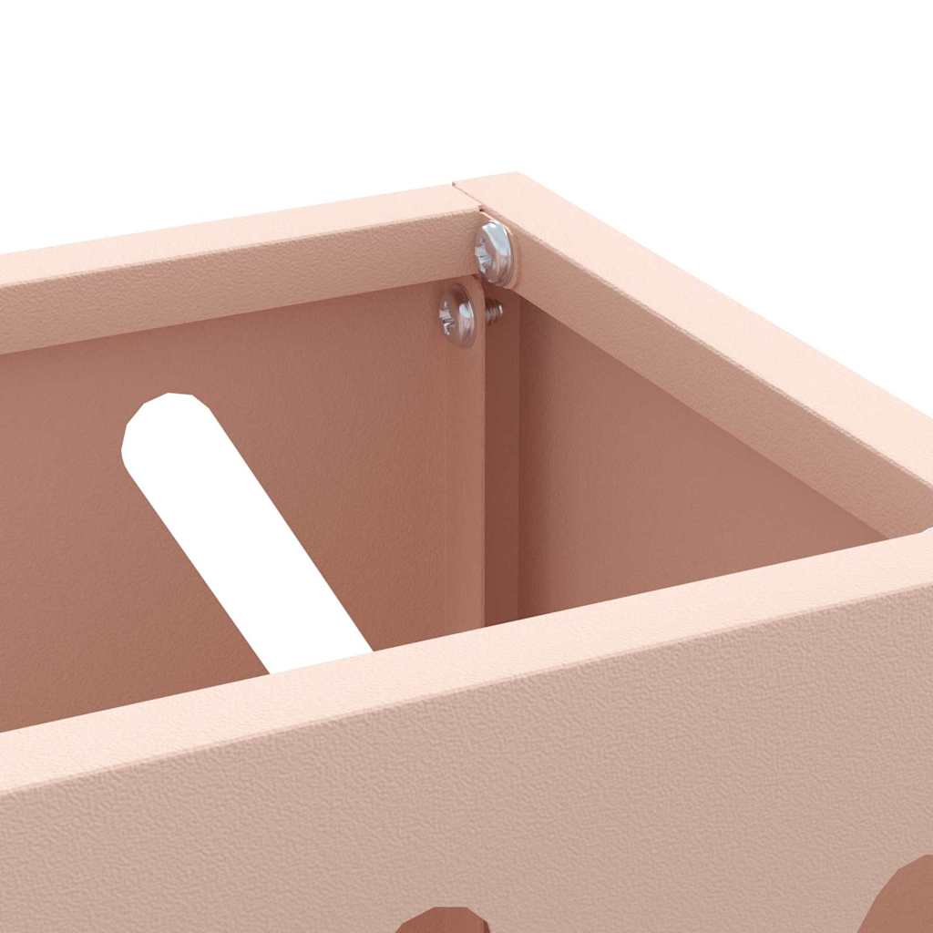 vidaXL Βάση ομπρέλας βροχής Ροζ 28 x 12 x 41 εκ Ατσάλι