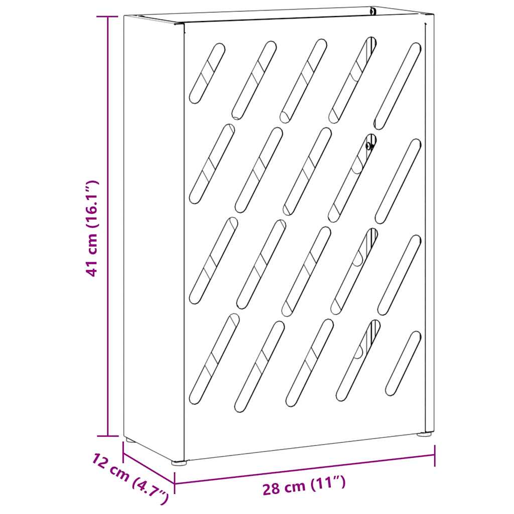 vidaXL Βάση ομπρέλας βροχής Ροζ 28 x 12 x 41 εκ Ατσάλι