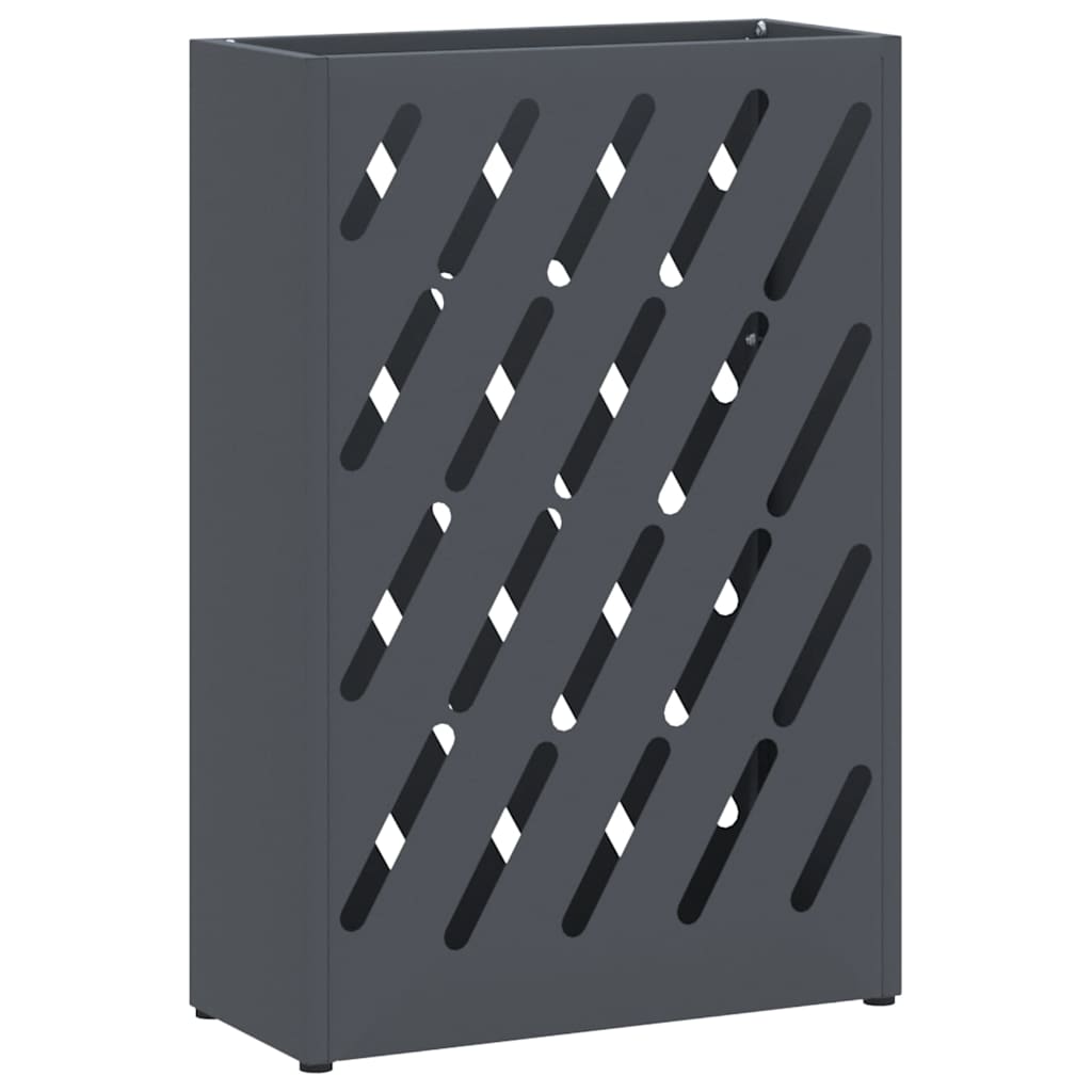 vidaXL Βάση ομπρέλας βροχής Ανθρακί 28 x 12 x 41 εκ Ατσάλι