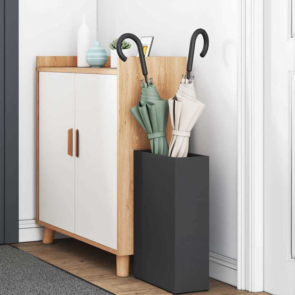 vidaXL Βάση ομπρέλας βροχής Μαύρο 28 x 12 x 41 εκ Ατσάλι