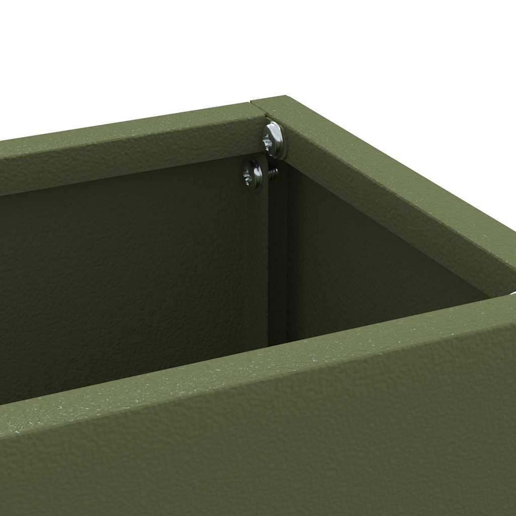 vidaXL Βάση ομπρέλας βροχής Λαδί 28 x 12 x 41 εκ Ατσάλι