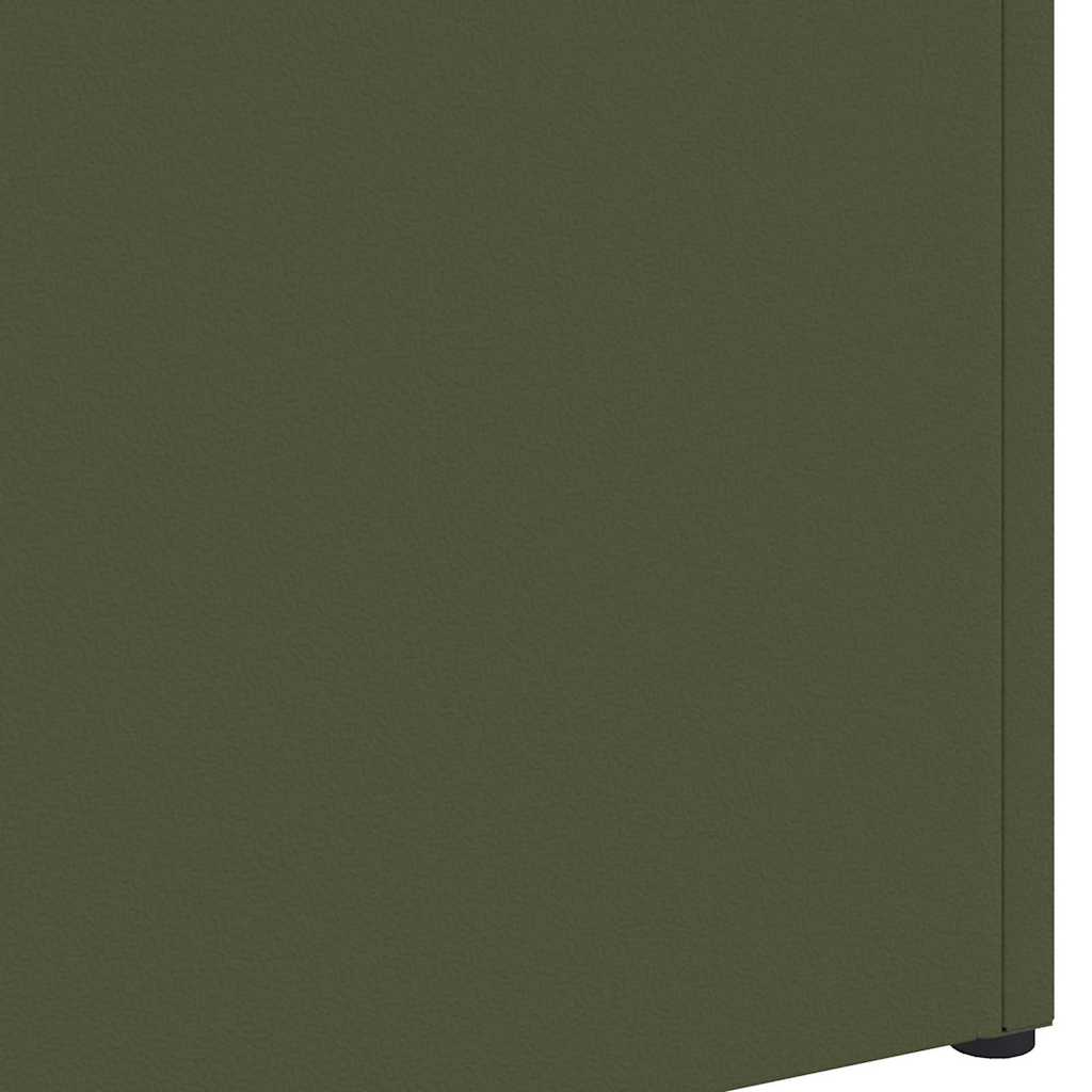 vidaXL Βάση ομπρέλας βροχής Λαδί 28 x 12 x 41 εκ Ατσάλι