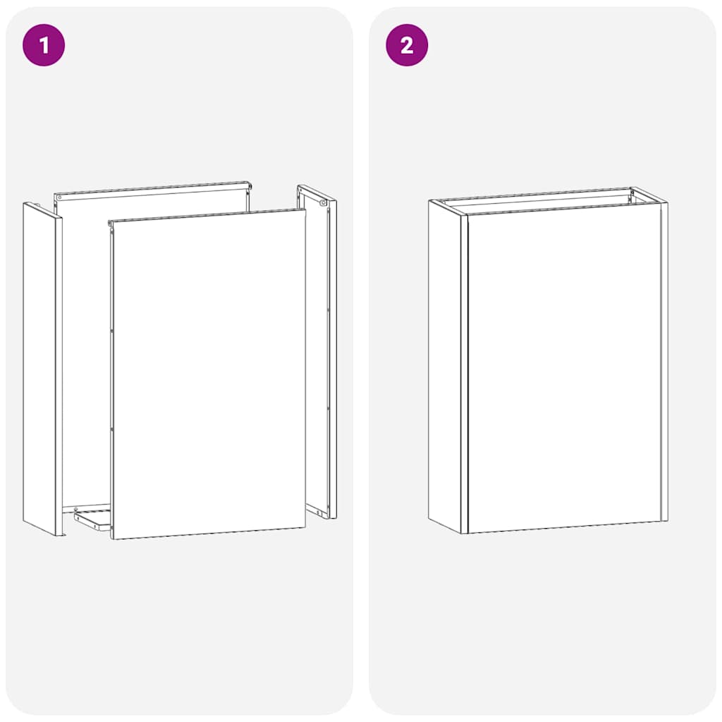 vidaXL Βάση ομπρέλας βροχής Λαδί 28 x 12 x 41 εκ Ατσάλι