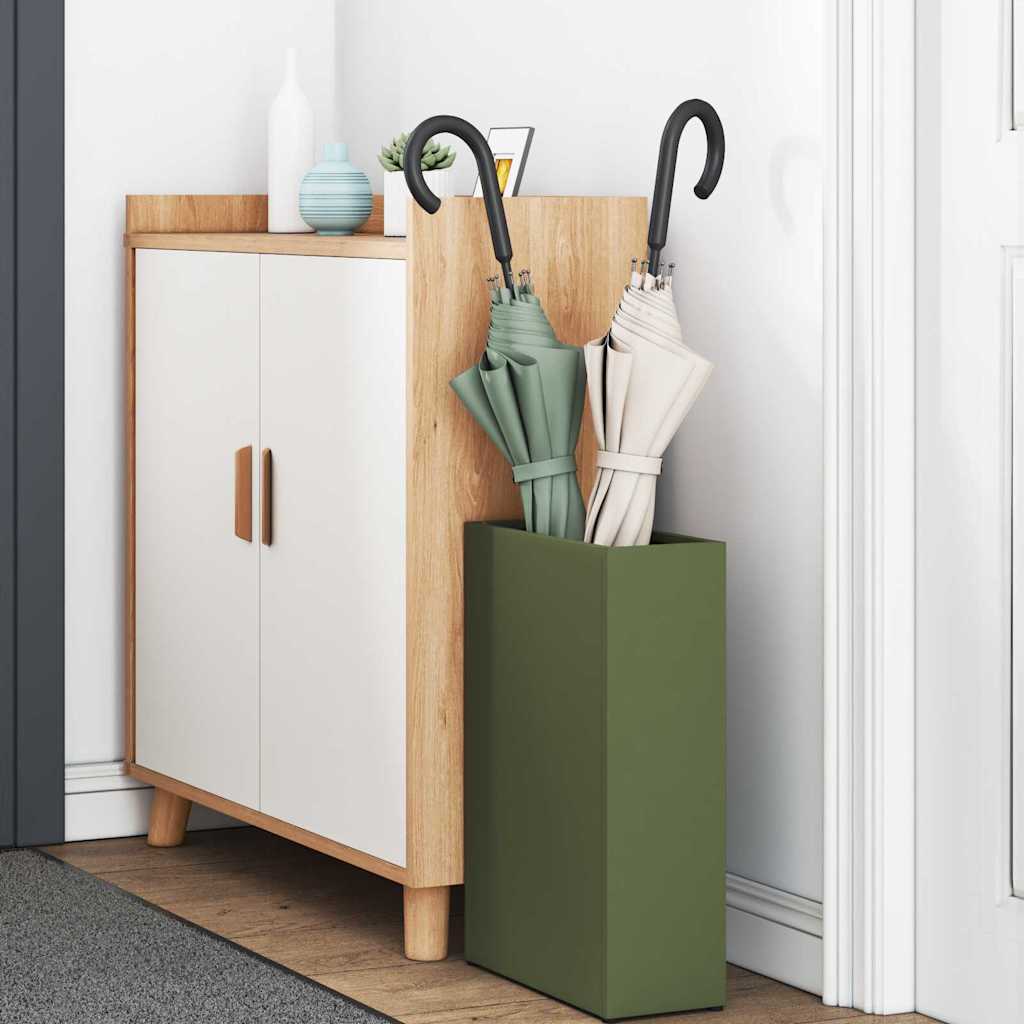 vidaXL Βάση ομπρέλας βροχής Λαδί 28 x 12 x 41 εκ Ατσάλι