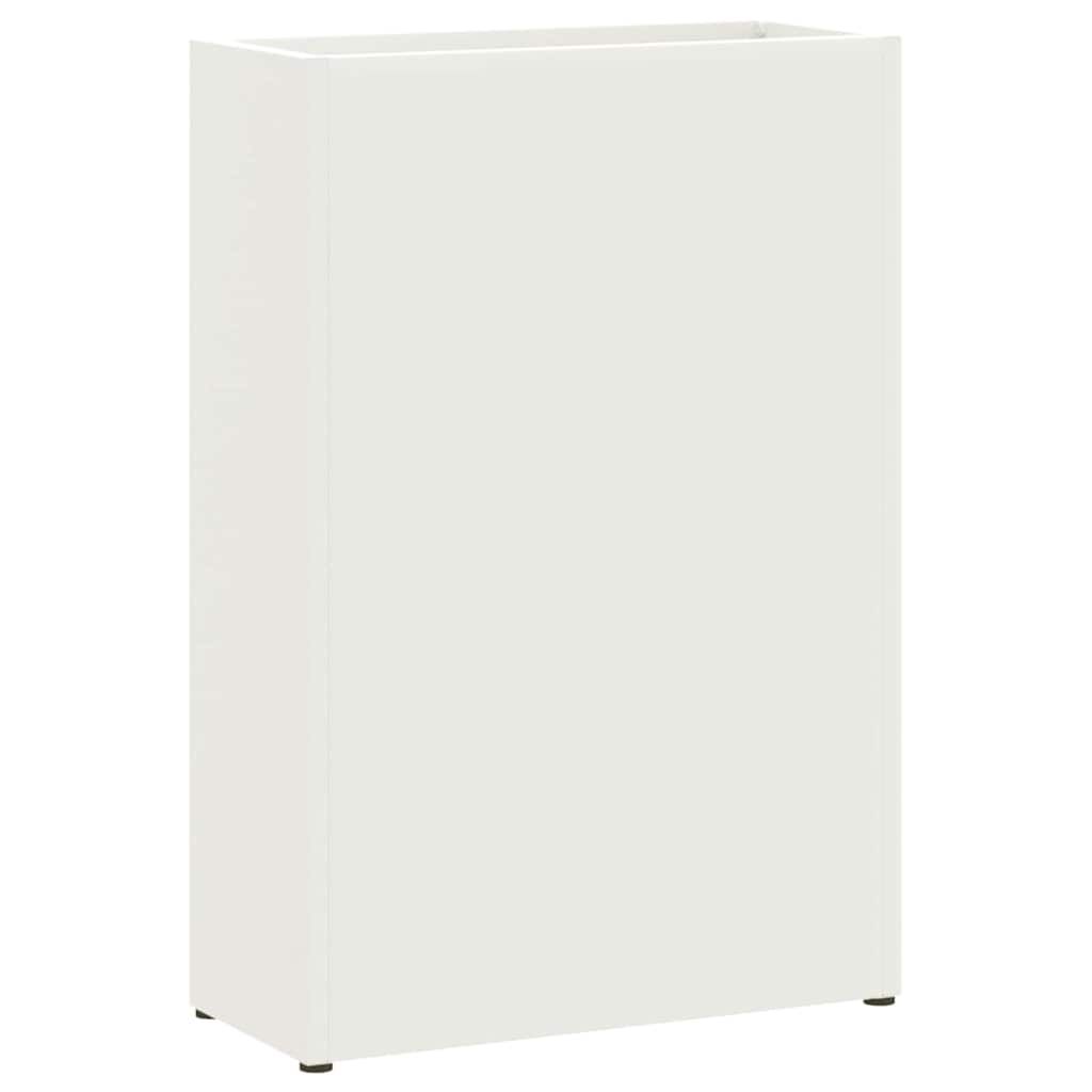 vidaXL Βάση ομπρέλας βροχής Λευκό 28 x 12 x 41 εκ Ατσάλι