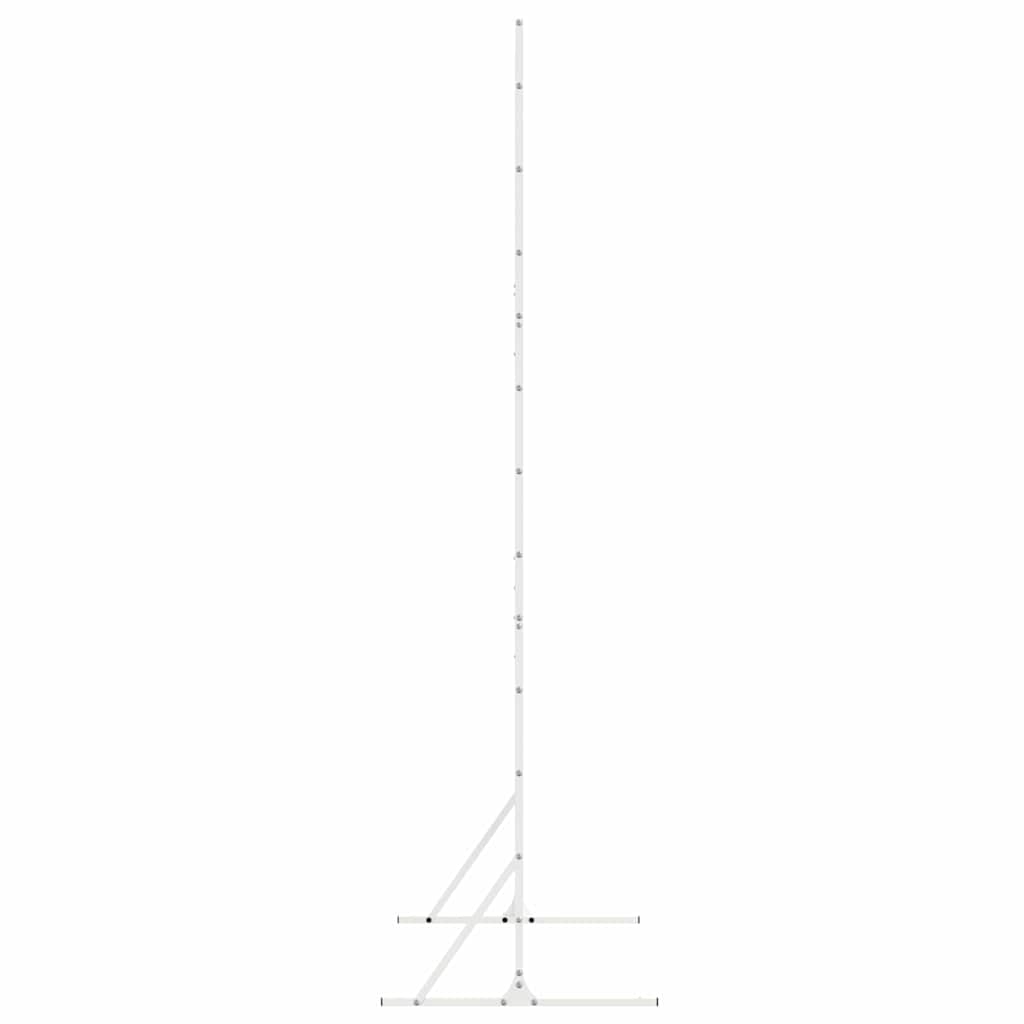 vidaXL Οθόνη Ιδιωτικότητας Λευκό Ατσάλι