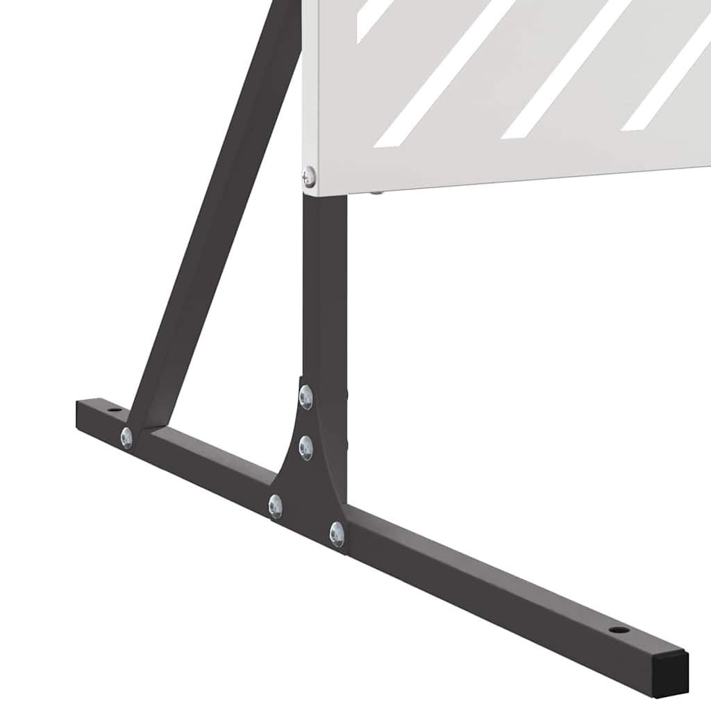 vidaXL Οθόνη Ιδιωτικότητας Γκρι Ατσάλι