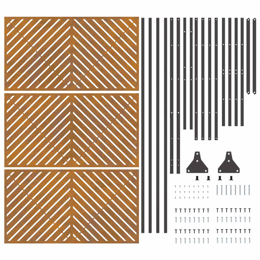 vidaXL Οθόνη Ιδιωτικότητας Γκρι Ατσάλι