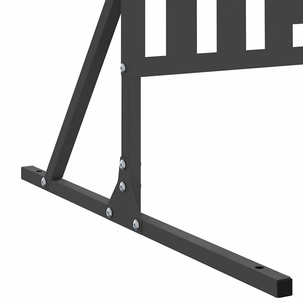 vidaXL Οθόνη Ιδιωτικότητας Μαύρο 100 x 50 x 180 εκ. Ατσάλι