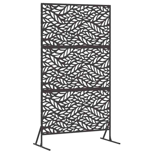 vidaXL Οθόνη Ιδιωτικότητας Μαύρο 100 x 50 x 180 εκ. Ατσάλι