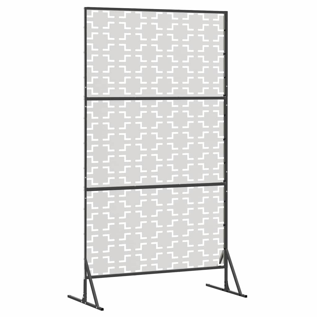 vidaXL Οθόνη Ιδιωτικότητας Γκρι Ατσάλι