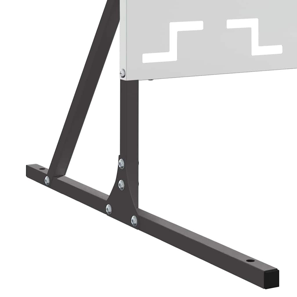 vidaXL Οθόνη Ιδιωτικότητας Γκρι Ατσάλι