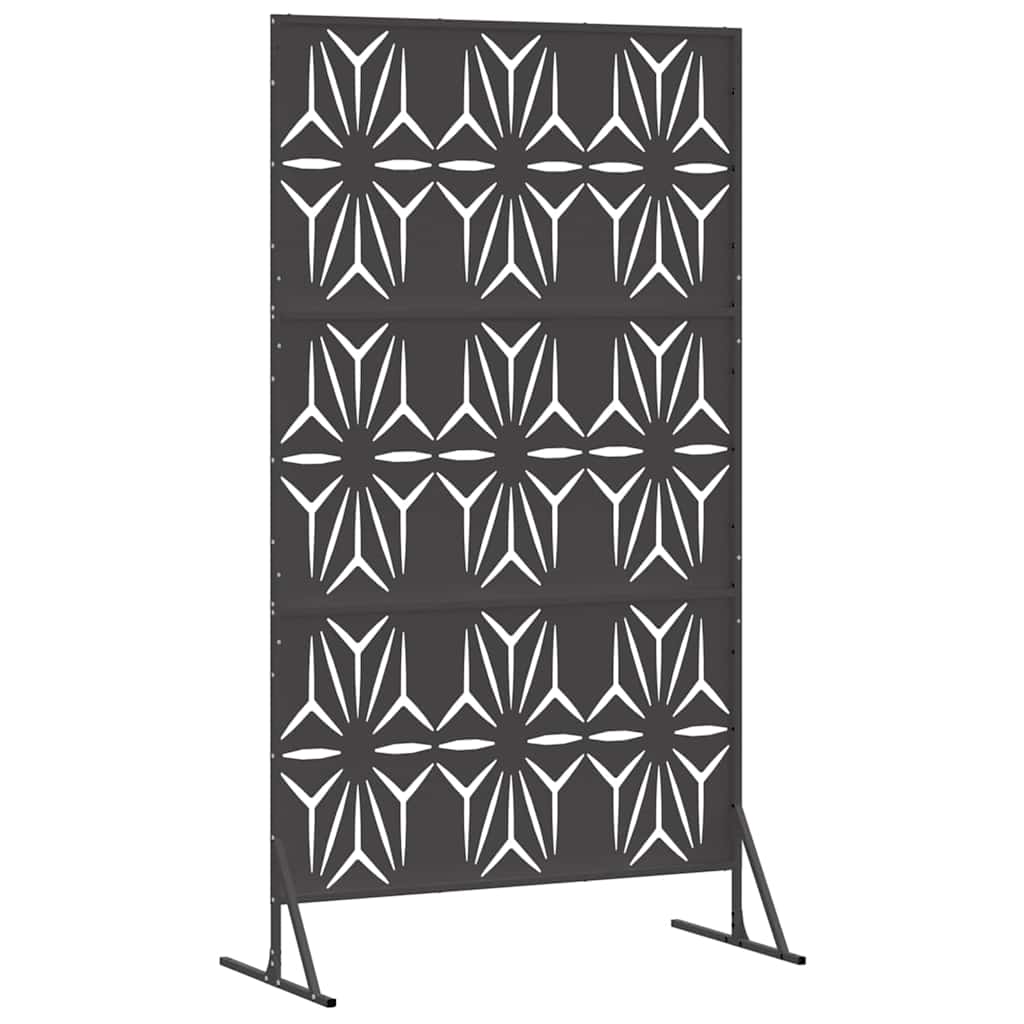 vidaXL Οθόνη Ιδιωτικότητας Μαύρο Ατσάλι