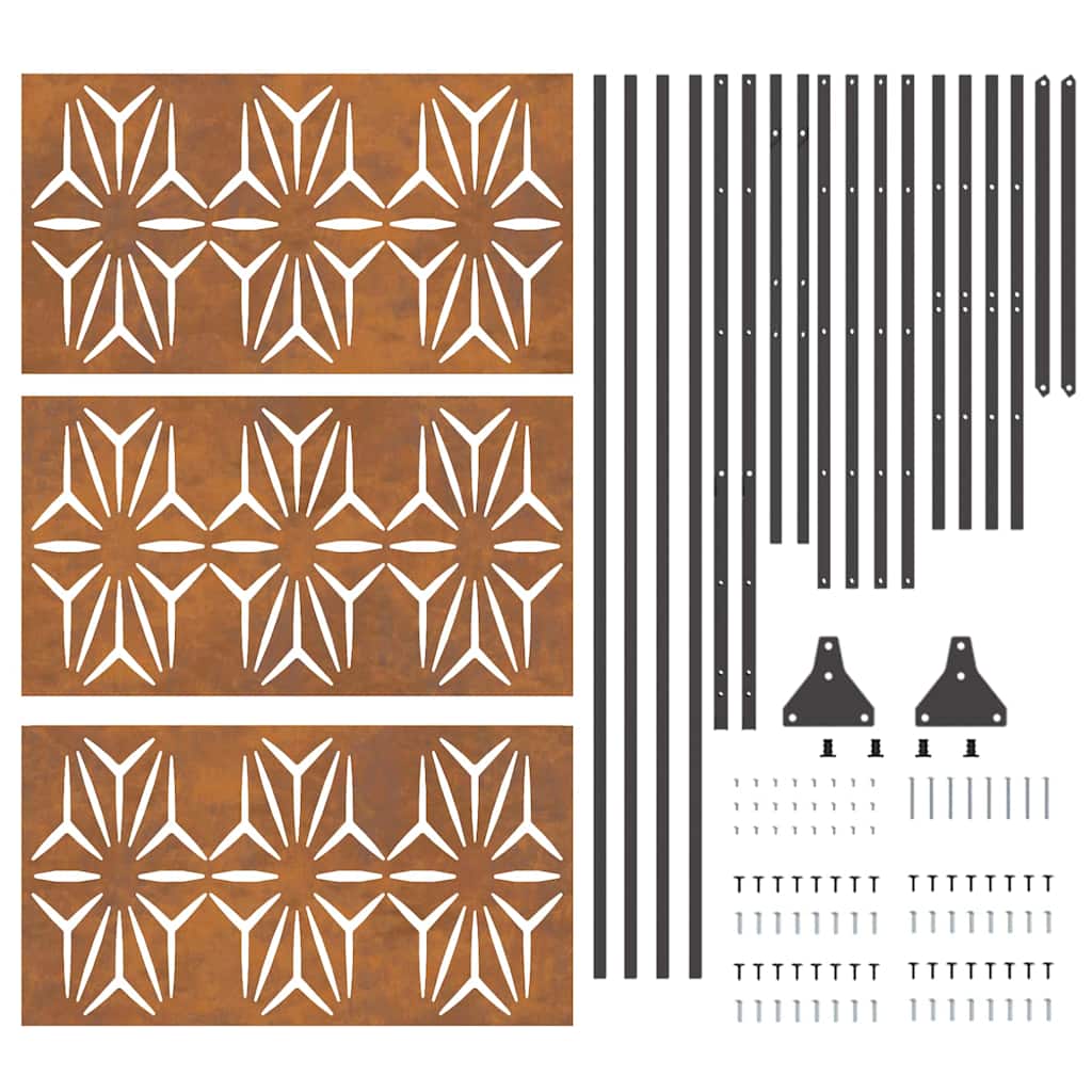 vidaXL Οθόνη Ιδιωτικότητας Γκρι Ατσάλι