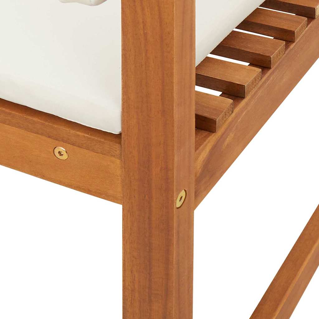 vidaXL Καρέκλα Κήπου Χωρίς Χερούλι 2 pcs Καφέ 50 x 50 x 91 εκ.