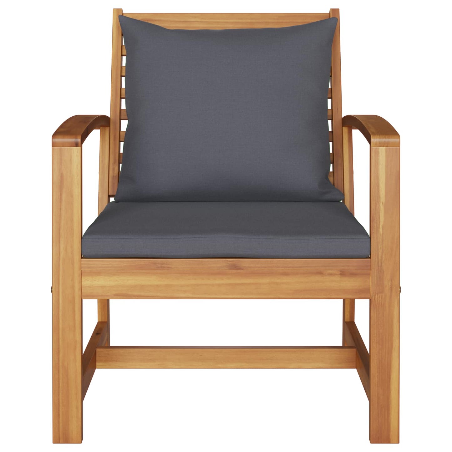 vidaXL Καρέκλα 2 pcs Καφέ και Σκούρο Γκρι 65 x 60 x 76,5 εκ