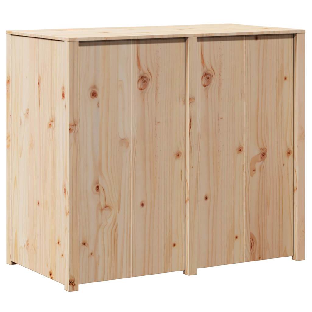 vidaXL Ντουλάπα Κουζίνας Καφέ 106 x 55 x 92 cm Μασίφ ξύλο πεύκου