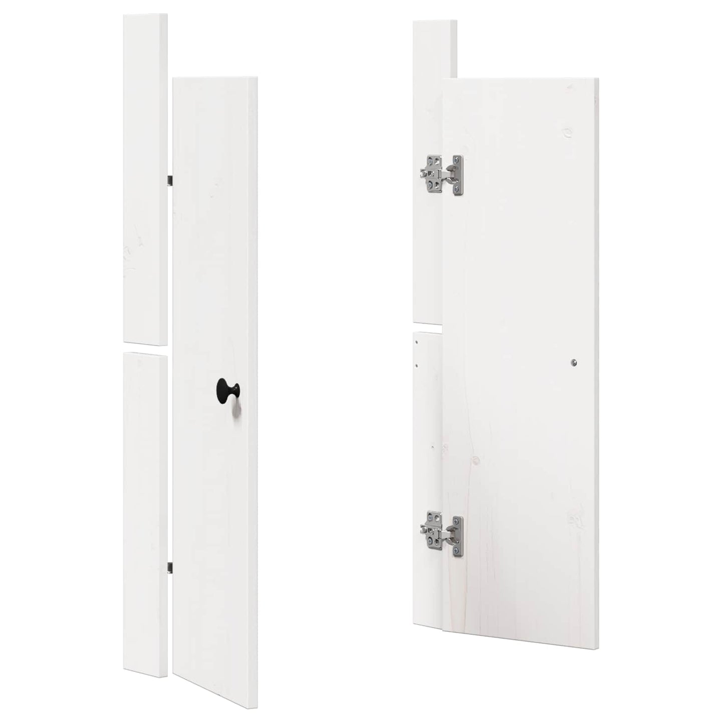 vidaXL Πόρτα κουζίνας MEPPEL Λευκό 50 x 9 x 82 εκ Μασίφ ξύλο πεύκου