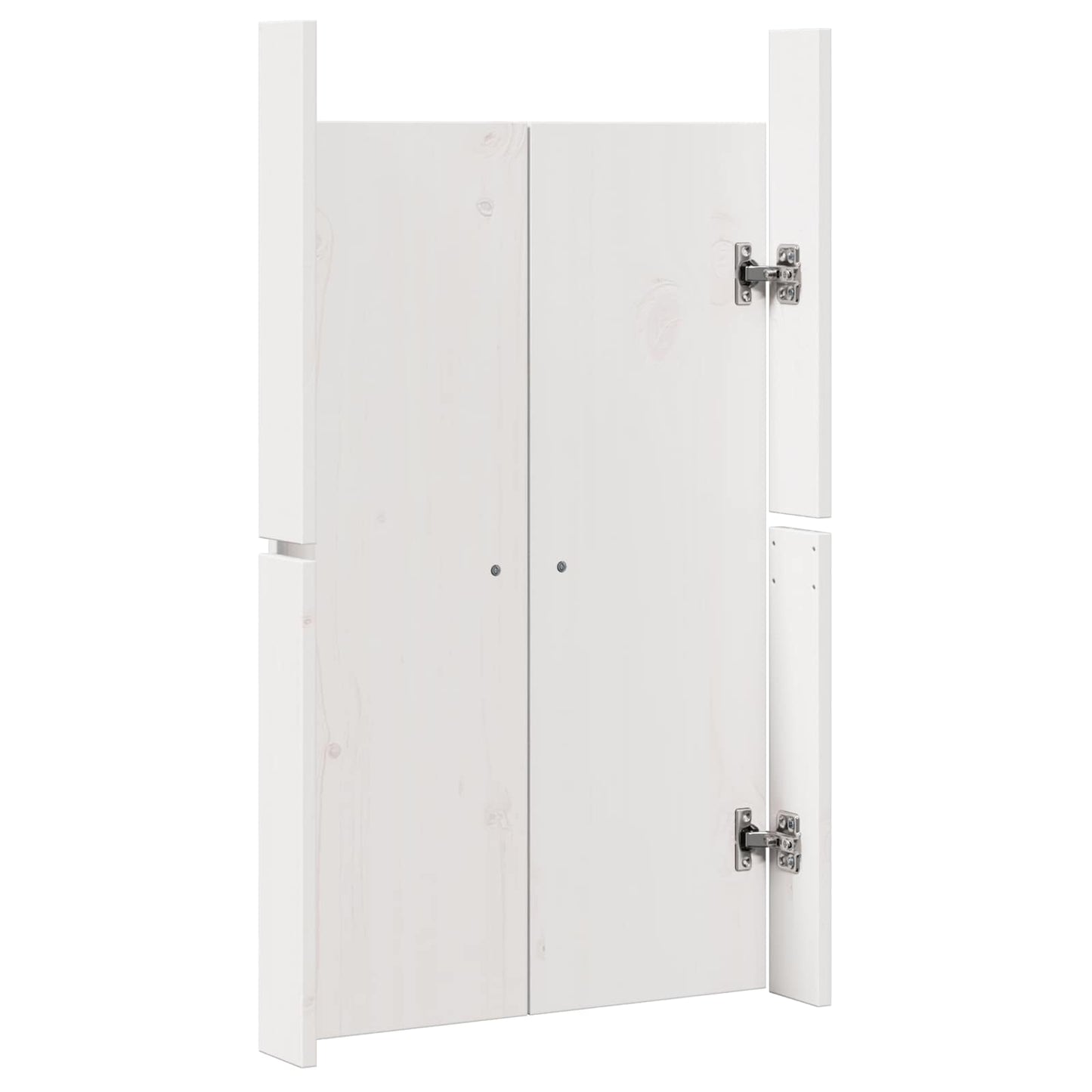 vidaXL Πόρτα κουζίνας MEPPEL Λευκό 50 x 9 x 82 εκ Μασίφ ξύλο πεύκου
