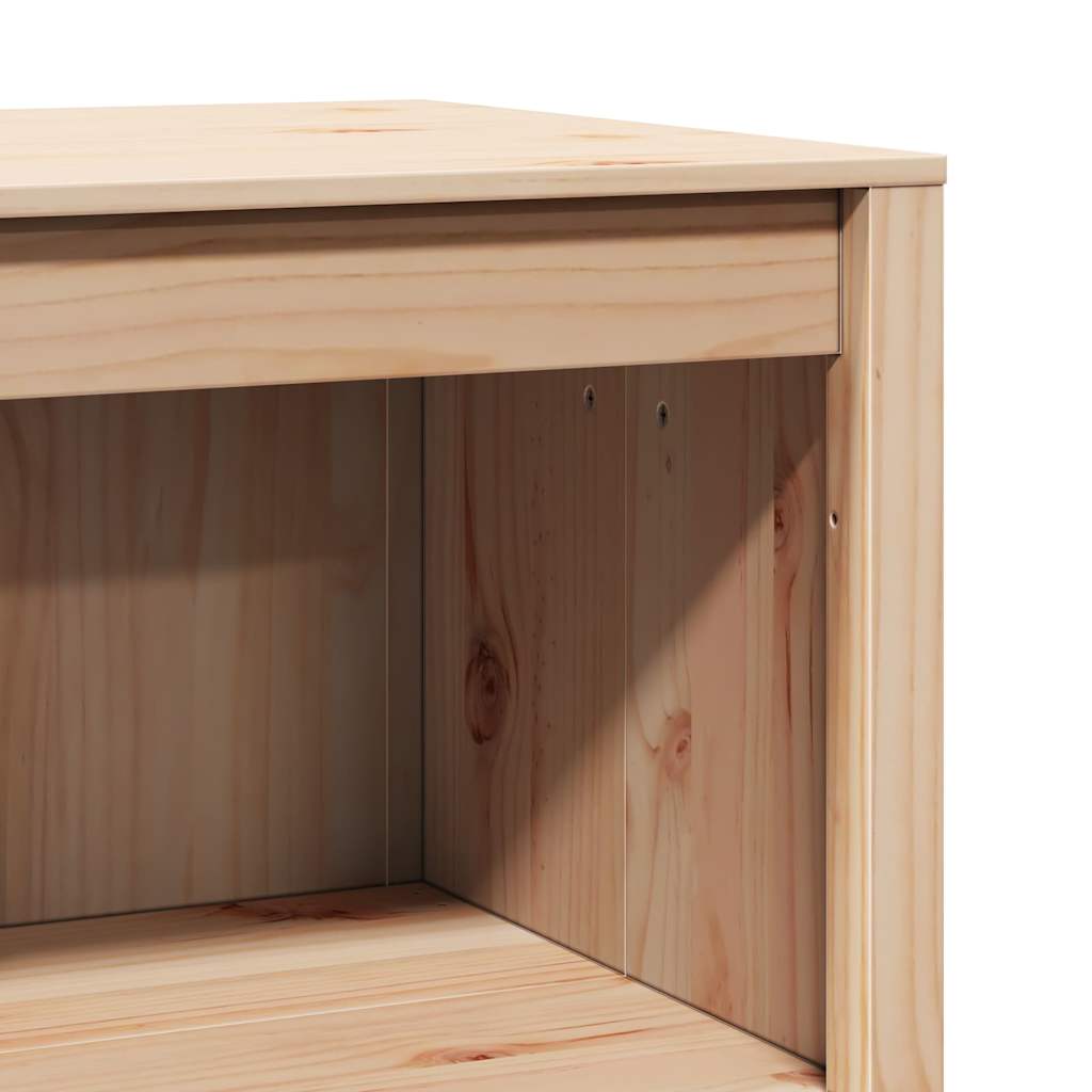 vidaXL Ντουλάπα Κουζίνας Καφέ 106 x 55 x 92 cm Μασίφ ξύλο πεύκου