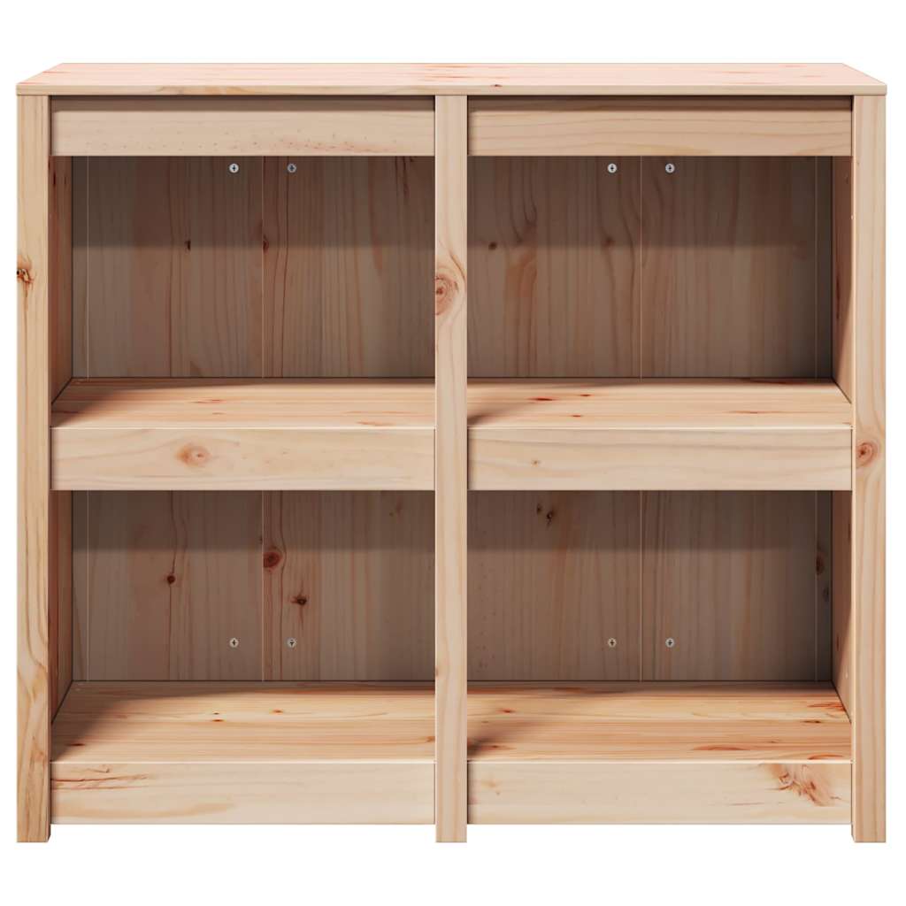 vidaXL Ντουλάπα Κουζίνας Καφέ 106 x 55 x 92 cm Μασίφ ξύλο πεύκου