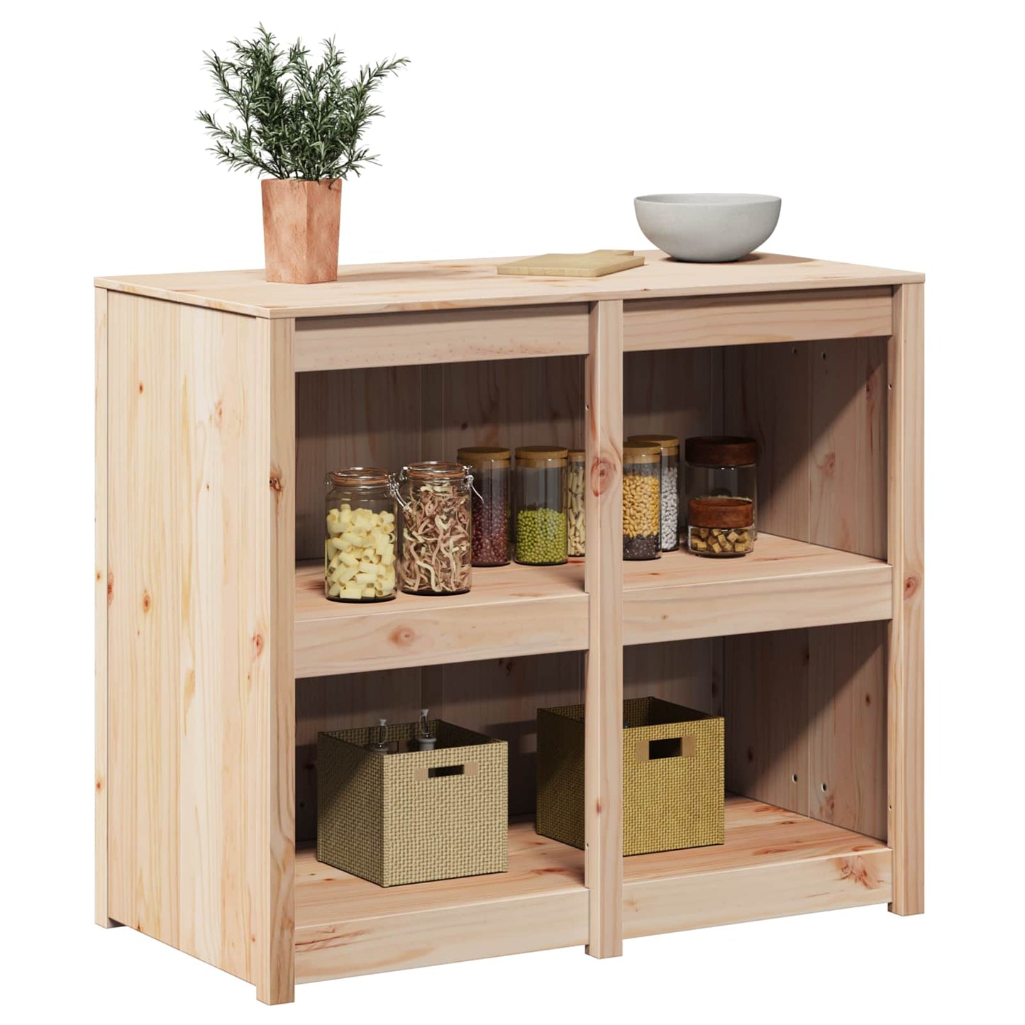vidaXL Ντουλάπα Κουζίνας με ράφι MEPPEL Καφέ δρυς 106 x 55 x 92 cm