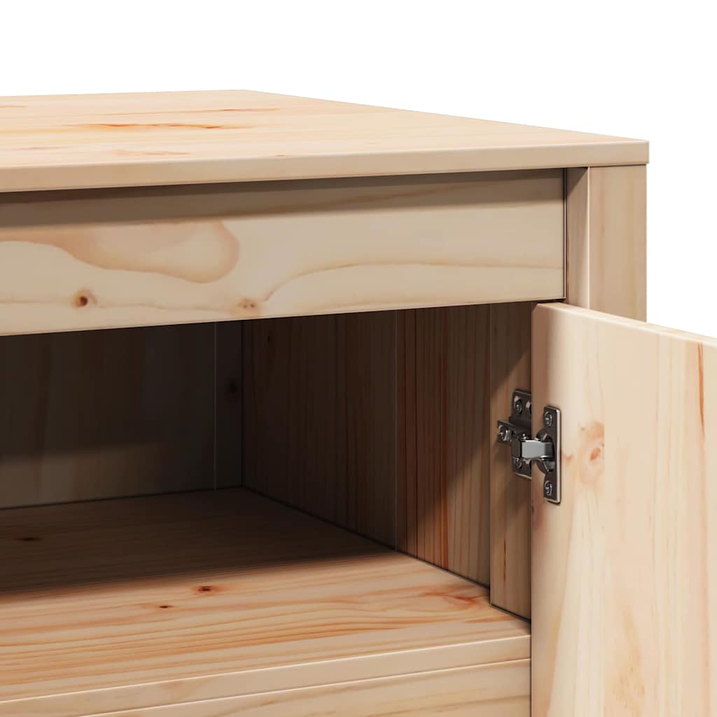 vidaXL Ντουλάπα Κουζίνας Καφέ 106 x 55 x 64 cm Μασίφ ξύλο πεύκου